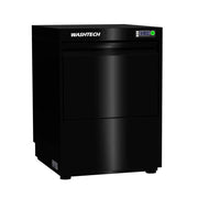 Washtech Premium Fully Insulated Undercounter Glasswasher & Dishwasher 500mm Rack - UL - Black Stainless Steel
