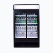 Bromic Upright Display Fridge - 945L - 2 Doors - Sliding - Flat Glass - Lightbox - GM0980LS-NR