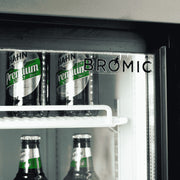 Bromic Upright Display Fridge - 945L - 2 Doors - Sliding - Flat Glass - Lightbox - GM0980LS-NR