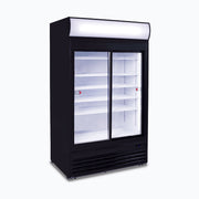 Bromic Upright Display Fridge - 945L - 2 Doors - Sliding - Flat Glass - Lightbox - GM0980LS-NR