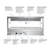 Bonvue Square Countertop Wet & Dry Bain Marie - BM14SC