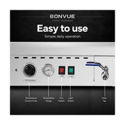 Bonvue Square Countertop Wet & Dry Bain Marie - BM14SC