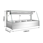 Bonvue Angled Countertop Wet & Dry Bain Marie - BM14TC