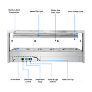 Bonvue Angled Countertop Wet & Dry Bain Marie - BM17TC