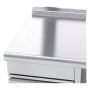 Waldorf 800 Series 550mm Bench Top Low Back Version - Cabinet Base With Fixed Front Panel - BTL8550-CD-RH