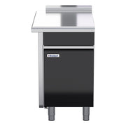 Waldorf Bold 550mm Bench Top Low Back Version - Cabinet Base With Fixed Front Panel - BTLB8550-CD-LH