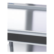 Waldorf Bold 900mm Bench Top Low Back Version - Leg Stand - BTLB8900-LS