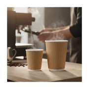 PakMax KRAFT 16oz Corrugated Hot Paper Cup - CHPC-90-16K