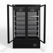 AG Supermarket Two Glass Doors Upright Display Fridge 1000L - CSB1000