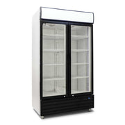 AG Double Door Upright Display Fridge - Glass Door 1000L - CU1000TNG