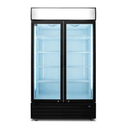 AG Double Door Upright Display Fridge - Glass Door 1000L - CU1000TNG