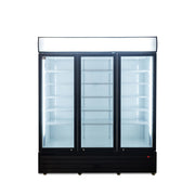 AG Triple Door Upright Display Fridge - Glass Door 1500L - CU1500TNG