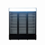 AG Triple Door Upright Display Fridge - Glass Door 1500L - CU1500TNG