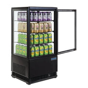 Polar C-Series Energy Efficient Display Fridge Black 68L - CX577-A