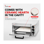 Baker Max Compact Countertop Single Deck Electric Pizza Oven - EP-1T