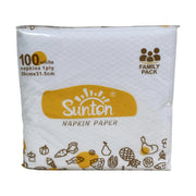 PakMax 1 ply 100 Sheets 1/4 Fold White Napkin - FWN114-315-100
