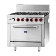 Gasmax 6 Burner With Oven Flame Failure - GBS6TS