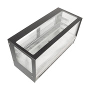 Bonvue Counter Top Square 2 Shelves Glass Cold Food Display 1200mm - GN-1200RT