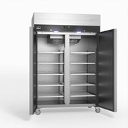 AG Upright Double Stainless Steel Door Fridge 1000L - GNX1000TN