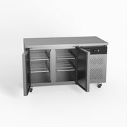 AG Two Door Commercial Worktop / Under Bench Fridge 700mm Depth 282L - GNX2100TN