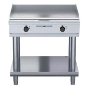 Waldorf 800 Series 900mm Electric Griddle Low Back Version - Leg Stand - GPL8900E-LS