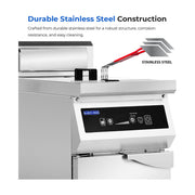 Electmax 700 Series Induction Single Fryer with Splashback - IFS7-30L