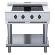 Waldorf 800 Series 900mm Electric Induction Cooktop Low Back Version - Leg Stand - INL8400F-LS