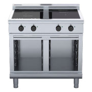 Waldorf 800 Series 900mm Electric Induction Cooktop Low Back Version - Cabinet Base - INL8400R3F-CB