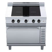 Waldorf 800 Series 900mm Induction Range Convection Oven Low Back Version - INL8410ECF