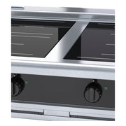 Waldorf Bold 900mm Electric Induction Cooktop Low Back Version - Bench Model - INLB8400R3F-B