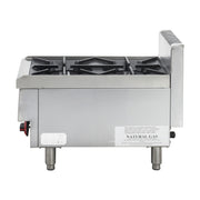 Gasmax Benchtop Natural Gas 2 Burner Cooktop with Splashback - JUS-TR-2B