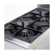 Gasmax Benchtop Natural Gas 2 Burner Cooktop with Splashback - JUS-TR-2B