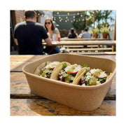 PakMax 880ML Kraft Paper Rectangular Bowl - KPRB-750