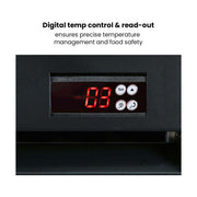 Thermaster Single Glass Door Black Colourbond Upright Drink Fridge 540L - LG-540BP