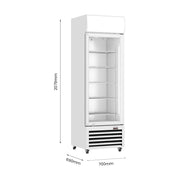 Thermaster Single Glass Door Colourbond Upright Drink Fridge White 540L - LG-540P