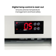 Thermaster Single Glass Door Colourbond Upright Drink Fridge White 540L - LG-540P