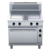 Waldorf 800 Series 900mm Electric Solid Top Convection Oven Range - RN8114EC