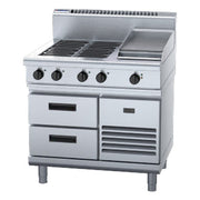 Waldorf 800 Series 900mm Electric Cooktop - Refrigerated Base - RN8603E-RB
