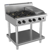 Waldorf 800 Series 900mm Gas Cooktop - Leg Stand - RN8603G-LS