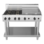 Waldorf 800 Series 1200mm Gas Cooktop - Leg Stand - RN8806G-LS