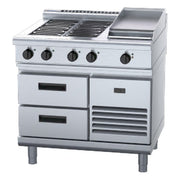 Waldorf 800 Series 900mm Electric Cooktop Low Back Version - Refrigerated Base - RNL8603E-RB
