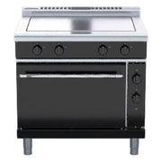 Waldorf bold 900mm Electric Solid Top Convection Oven Range Low Back Version - RNLB8114EC