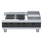 Waldorf Bold 900mm Electric Cooktop Low Back Version - Bench Model - RNLB8603E-B