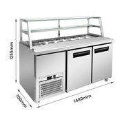 Thermaster Two Door Deluxe Sandwich Bar - SCB/15