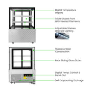 Bonvue Chilled Food Display 3 Tier 900mm - SG090FA-2XB