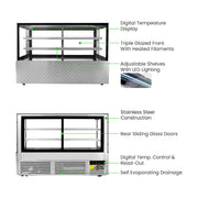 Bonvue Chilled Food Display 3 Tier 1800mm - SG180FA-2XB