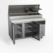 AG 2 Door Saladette Fridge – Fits 7 x 1/3 GN Trays 282L - SH2000-700