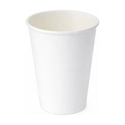 PakMax White 8oz 90mm Single Layer Hot Paper Cup - SLHPC-90-8W