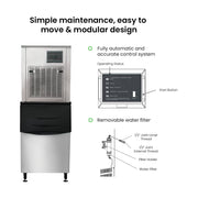 Blizzard Granular Ice Maker 250kg - SN-258F
