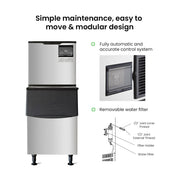 Blizzard Professional Air-Cooled Ice Maker 310kg - SN-700P